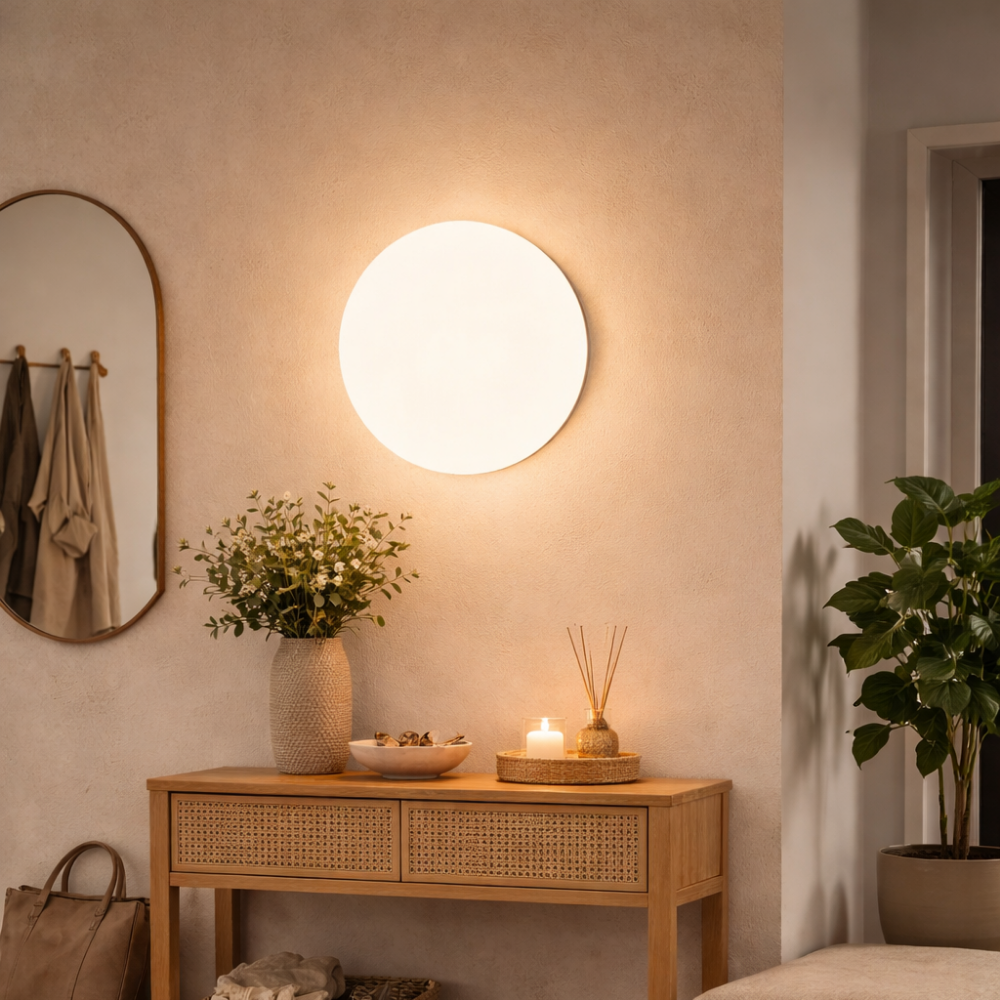 Lampe murale en verre